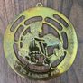 Vintage Decorative Brass Plaque Image 3