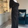 Brand-new Ladies Dove Ruched Detail Midi Dress In Black Spot from Girl in Mind Image 10
