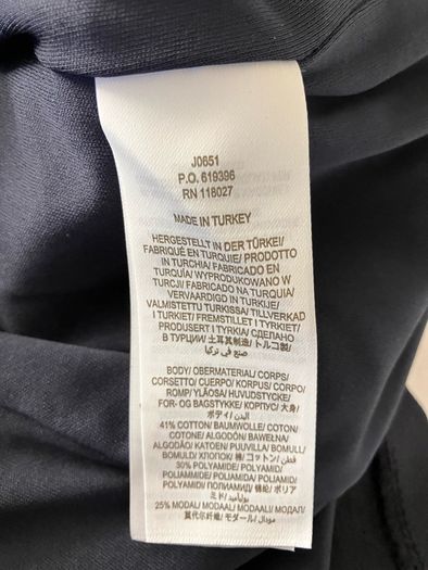 Boden Sabrina Ponte Shift Dress - Navy & Yellow - Size 16R