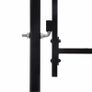 Fence Gate Single Door with Spike Top Steel 1x1.2 m Black Image 3