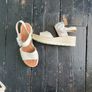 Size 40 cream wedge sandals Image 3