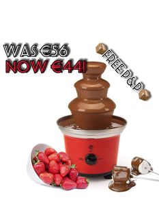 NEW SALE | Gourmet Belgian Chocolate Fountain Fondue Large Set | 500ml Capacity Electric 3-Tier Machine with Hot Melting Pot Base