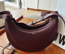 JW PEI Carly Saddle Crossbody Bag - Burgundy - Like New with Box