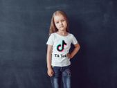 Tik tok t-shirts for kids with tik tok logo
