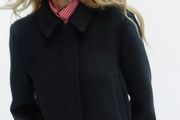 Zara wool blend jacket coat with pockets Size XXL