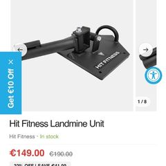 Full Commercial Gym Landmine Heavy Duty Unit!!