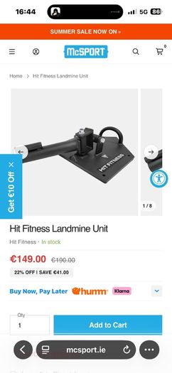 Full Commercial Gym Landmine Heavy Duty Unit!!