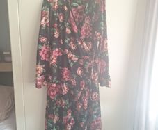 floral wrap dress