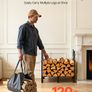 Firewood Rack 250kg with Log Carrier Bag Image 4