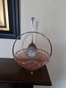 art deco serving dish