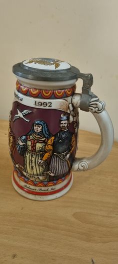 budweiser ltd ed beer stein coa