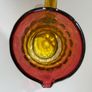 Victorian Amberina Art Glass Pitcher Jug.  Hand Blown c.1885 to 1900 Image 6