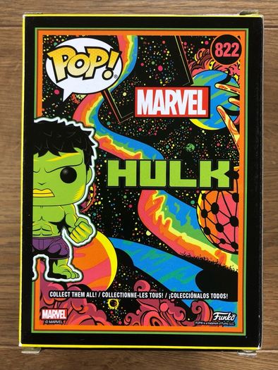 Funko Marvel: Hulk Blacklight Pop! (822)