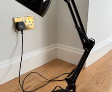Lucide black study/desk lamp