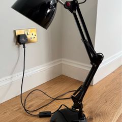 Lucide black study/desk lamp