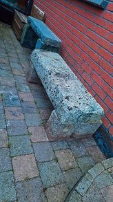 Architectural salvage natural stone benches