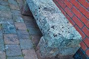 Architectural salvage natural stone benches