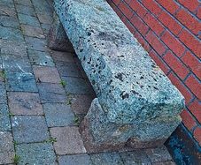 Architectural salvage natural stone benches