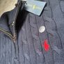 Ralph Lauren Navy Cable Knit Quarter Zip Image 4
