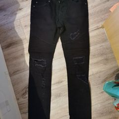 Men's black skinny jeans