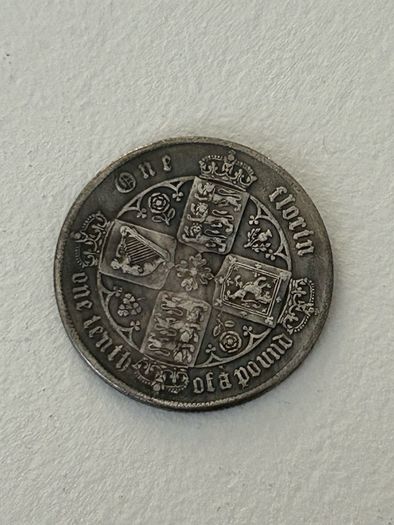Victoria 1852-1881One Florin / Gothic Head / British Coins / Restrike reproductions