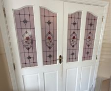 Internal Wooden Doors variety white glass 80X32