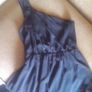 Gorgeaus black Vera Moda dress with gold sequin design over one sholder strap. Image 4