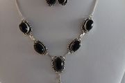 Gemstone Necklace &amp; Earrings Set