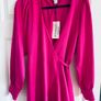 Style Cheat Pink Wrap Midi Dress Image 2