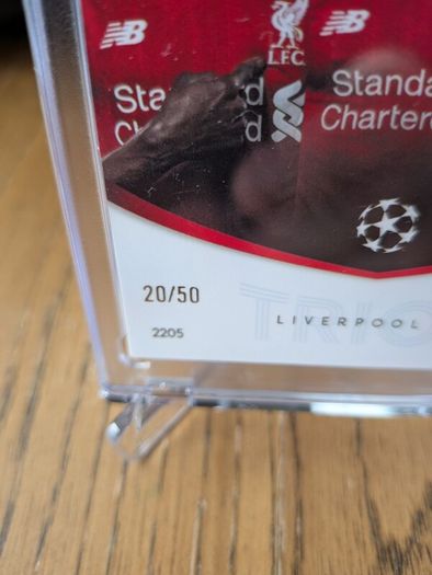 Topps Total Football 2026 Mane Salah Firmino Liverpool Trios Blue /50