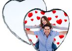 Personalised Photo Slate 20 x 24cm Heart shape valentines day gift present