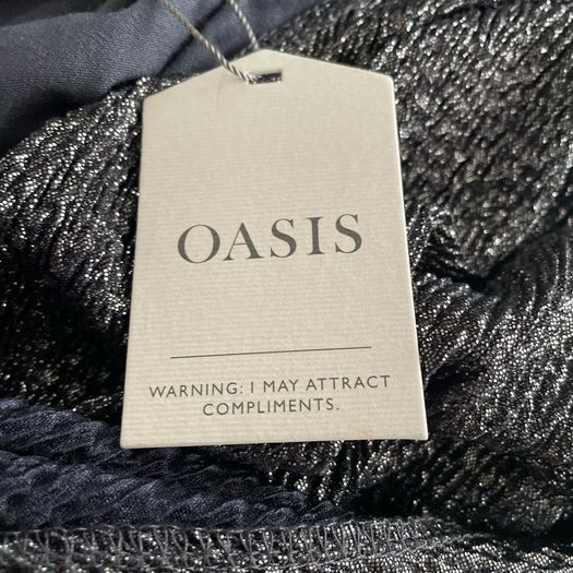 Oasis grey occasion top long sleeve plus size