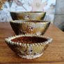 Vintage Ceramic Art Pottery Nest of Bowls x 3 Image 2