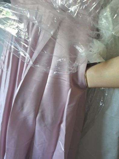 Pink Satin Debs dress