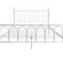 Double Metal Bed Frame 135 x 190 cm with Headboard Image 2