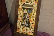 Vintage Hand made Wall Key Holder with Mirror