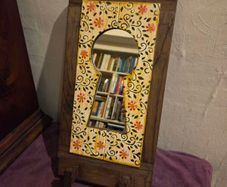 Vintage Hand made Wall Key Holder with Mirror