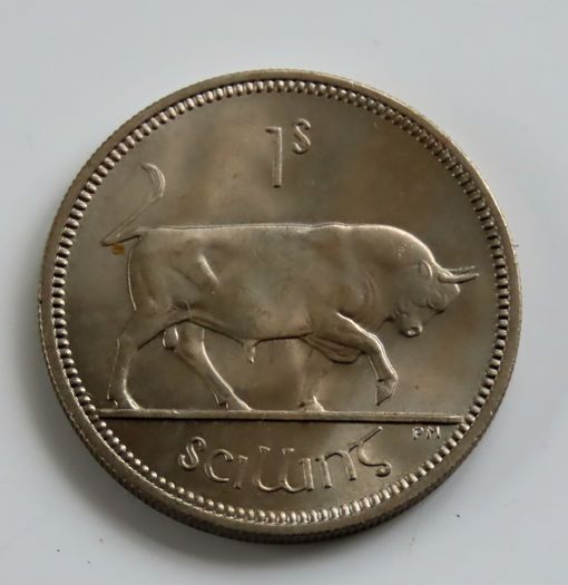1966 Ireland Shilling BUNC coin 60 years old