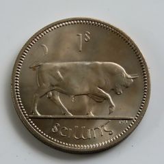 1966 Ireland Shilling BUNC coin 60 years old