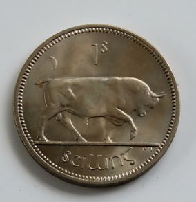 1966 Ireland Shilling BUNC coin 60 years old