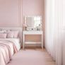 Dressing Table with LED Bulbs Mirror & Stool Image 8