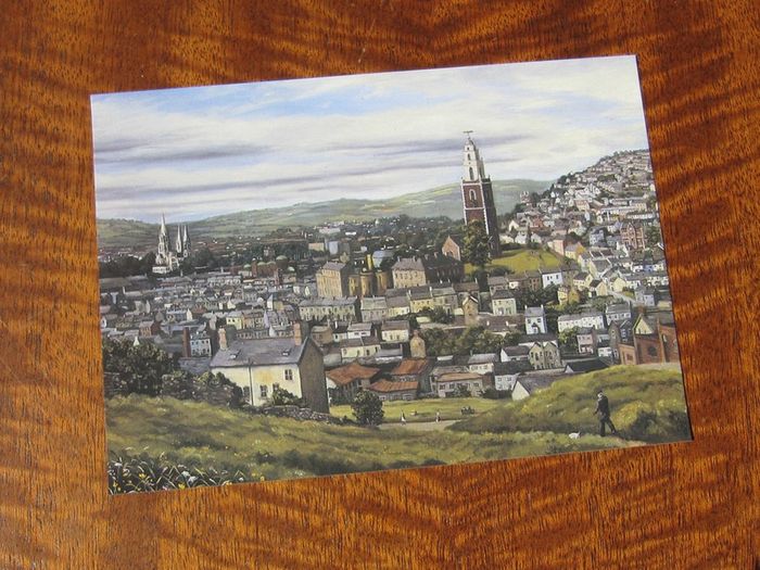 Postcard Cork City from St. Patrick's Hill
