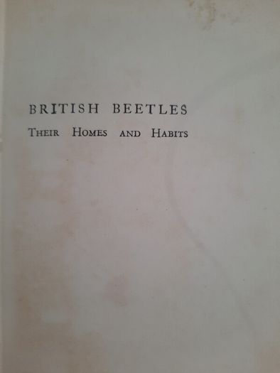 Vintage book 'British Beetles - Their Home and Habits' by Norman H. Joy