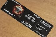 Guns n Roses replica ticket