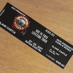 Guns n Roses replica ticket