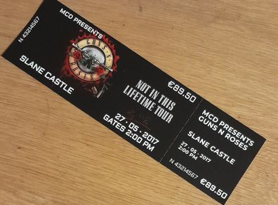 Guns n Roses replica ticket