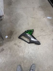 Kawasaki Versys 650 tank cowling in black for models from 2022 to 2024