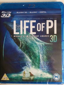 Life Of Pi 3D [2012] [3D+Blu-ray Movie] [STILL SEALED] Academy Award Winner