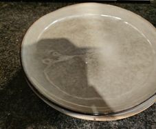 3 x Bronnum dinner plates Danish design stoneware