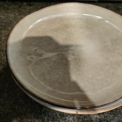 3 x Bronnum dinner plates Danish design stoneware